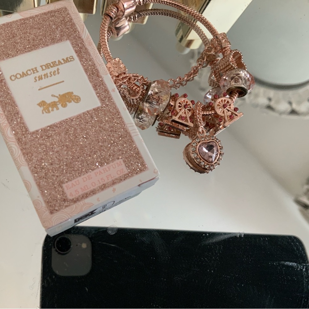 Coach Dreams Sunset with Rose Gold Charm Bracelet